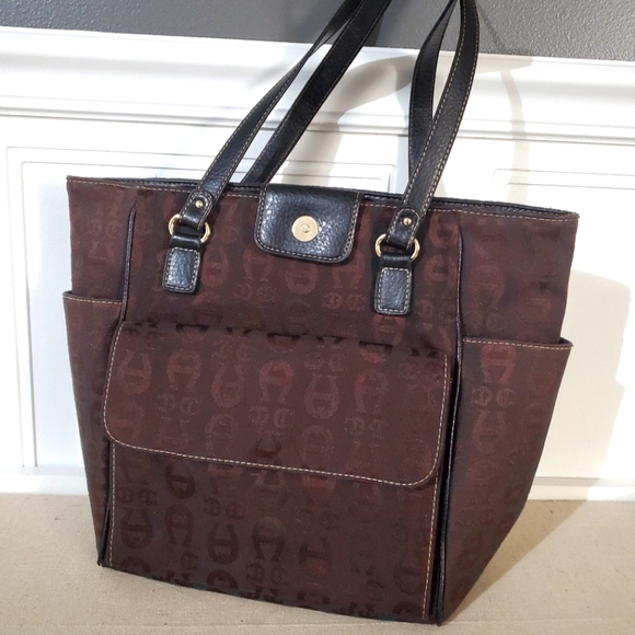 Etienne Aigner Bags Vintage Etienne Aigner Signature Large Canvas